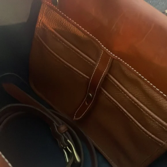Dooney & Bourke Black and Brown Leather Satchel